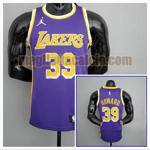 maglia poco prezzo uomo howard nba los angeles lakers viola 39
