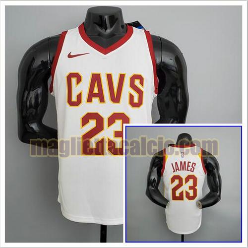 maglia poco prezzo uomo james nba cleveland cavaliers bianco 23