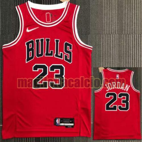 maglia poco prezzo uomo jordan 21-22 75° anniversario chicago bulls rosso 23