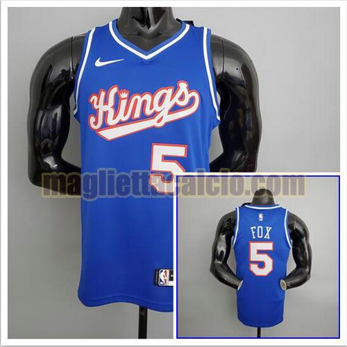 maglia poco prezzo uomo kings fox nba sacramento kings blu 5