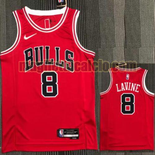 maglia poco prezzo uomo lavine 21-22 75° anniversario chicago bulls rosso 8