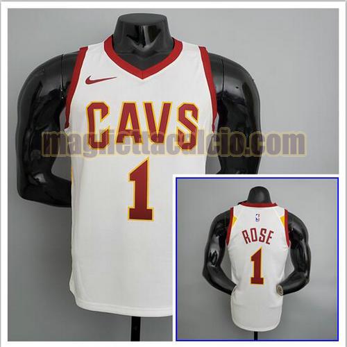 maglia poco prezzo uomo rose nba cleveland cavaliers bianco 1