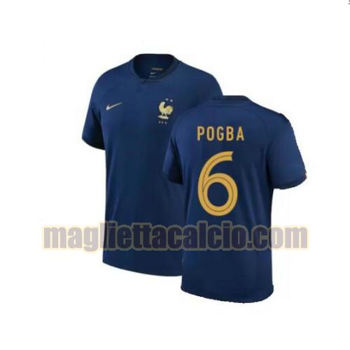 maglia pogba 6 francia uomo prima 2022