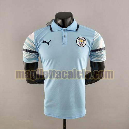 maglia polo azzurro manchester city uomo 2022-2023