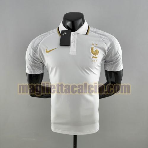 maglia polo bianco francia uomo 2022-2023