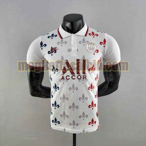 maglia polo bianco paris saint germain uomo 2022-2023