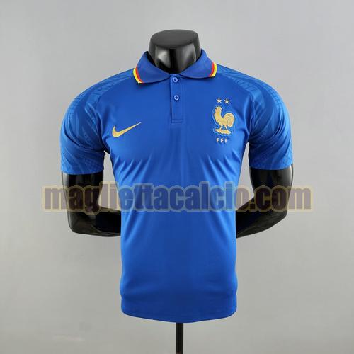 maglia polo blu francia uomo 2022-2023