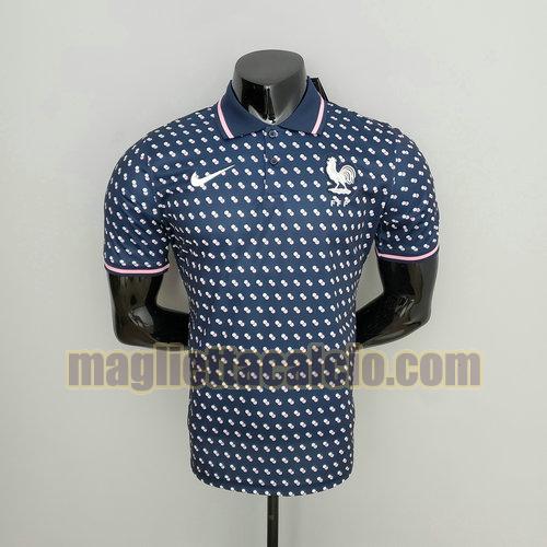 maglia polo blu navy francia uomo formazione 2022-2023