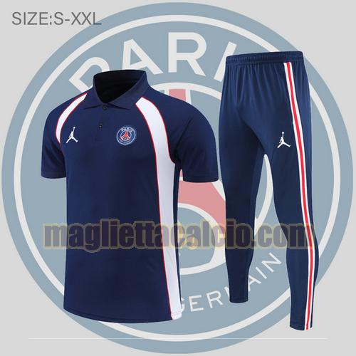 maglia polo calcio blu reale paris saint germain uomo 2022-2023