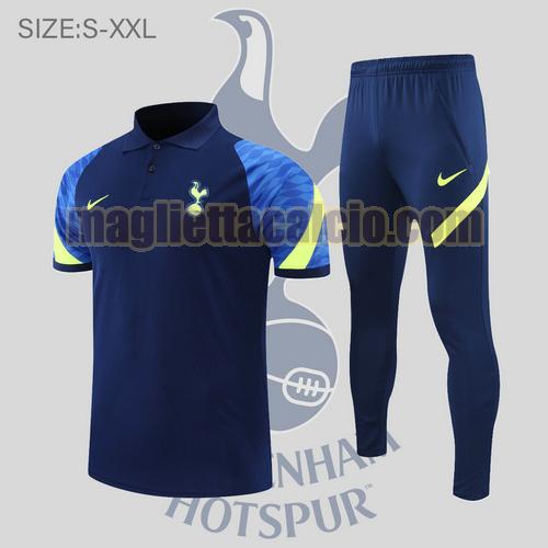 maglia polo calcio blu scuro tottenham hotspur uomo 2022-2023