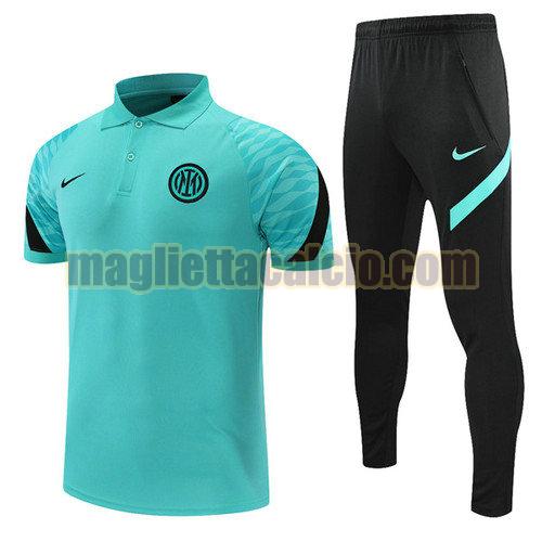 maglia polo calcio ciano inter milan uomo 2021-2022