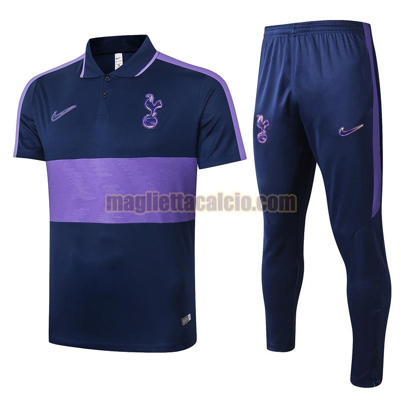 maglia polo calcio completo tottenham hotspur uomo viola 2020-2021