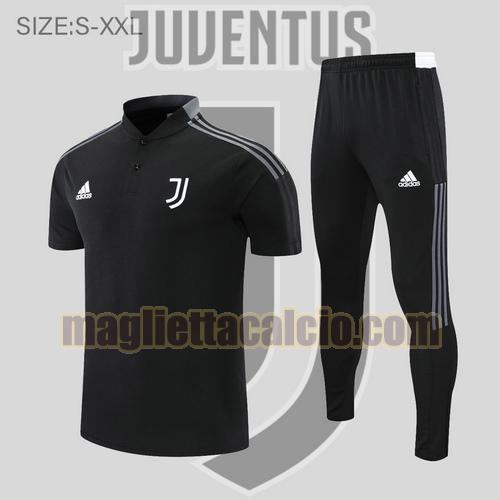 maglia polo calcio nero juventus uomo 2022-2023