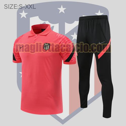 maglia polo calcio rosa atletico madrid uomo 2022-2023