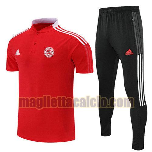 maglia polo calcio rosso bayern munich uomo 2021-2022
