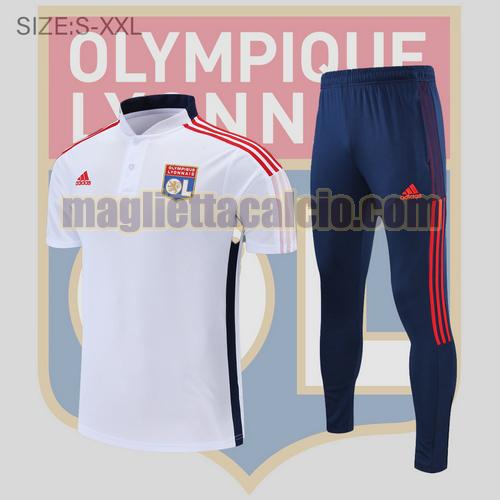 maglia polo calcio rosso olympique lyon uomo 2022-2023