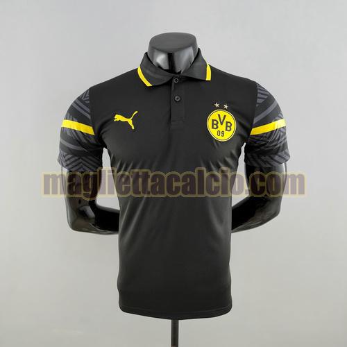maglia polo nero borussia dortmund uomo 2022-2023