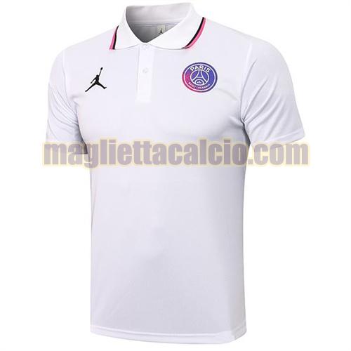 maglia polo paris saint germain uomo bianco 2021-2022