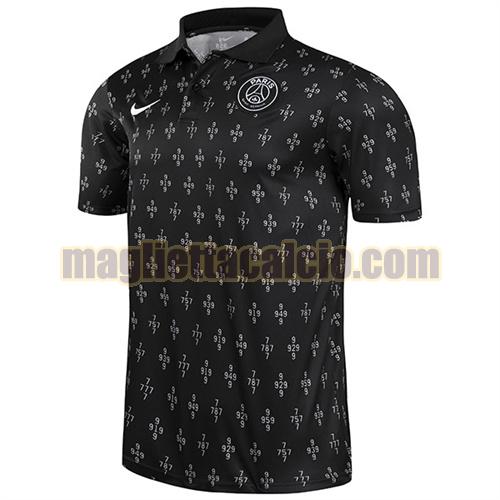 maglia polo paris saint germain uomo nero 2021-2022