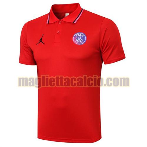 maglia polo paris saint germain uomo rosso 2021-2022