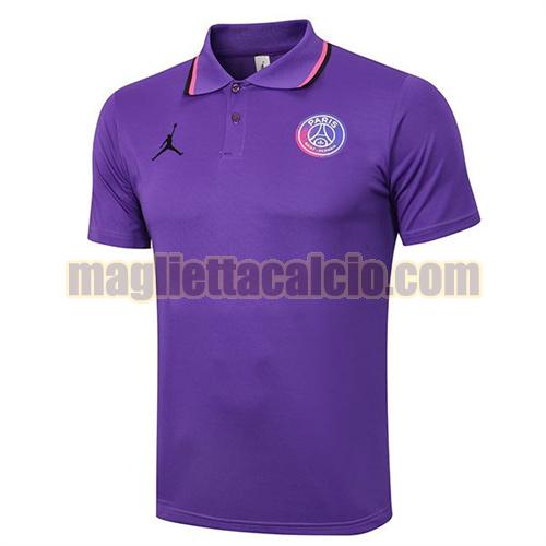 maglia polo paris saint germain uomo viola 2021-2022