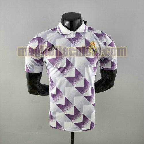 maglia polo viola e bianco real madrid uomo 2022-2023