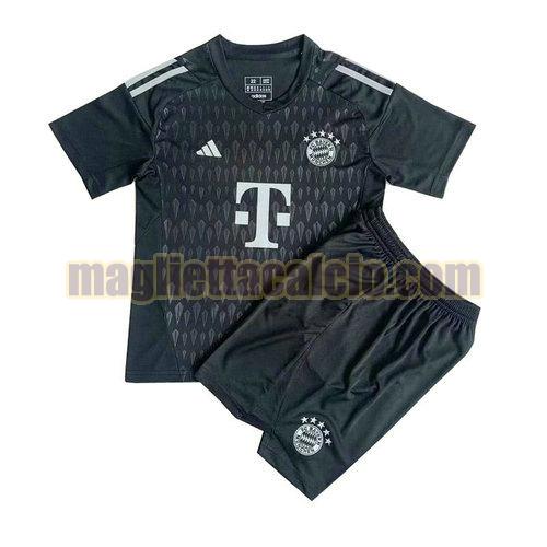 maglia portiere bayern monaco bambino nero 2023-2024