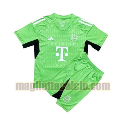 maglia portiere bayern monaco bambino verde 2023-2024