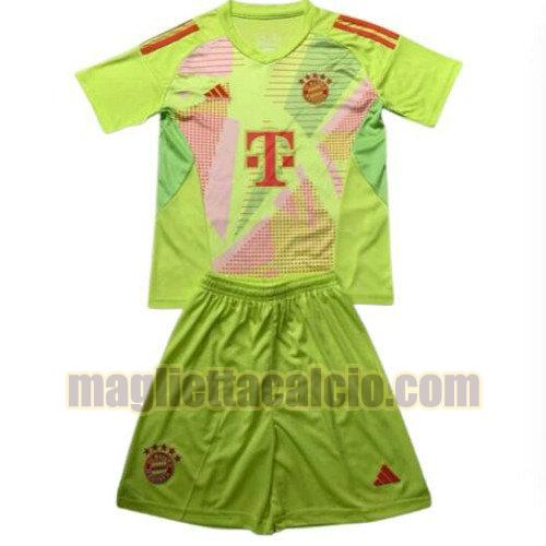 maglia portiere bayern monaco bambino verde 2024-2025