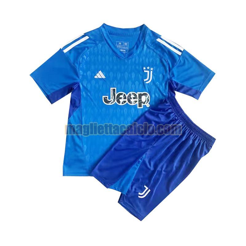 maglia portiere juventus bambino blu 2023-2024