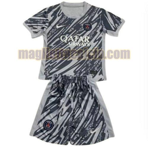 maglia portiere paris saint germain bambino grigio 2024-2025