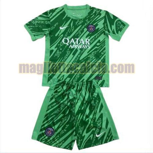 maglia portiere paris saint germain bambino verde 2024-2025