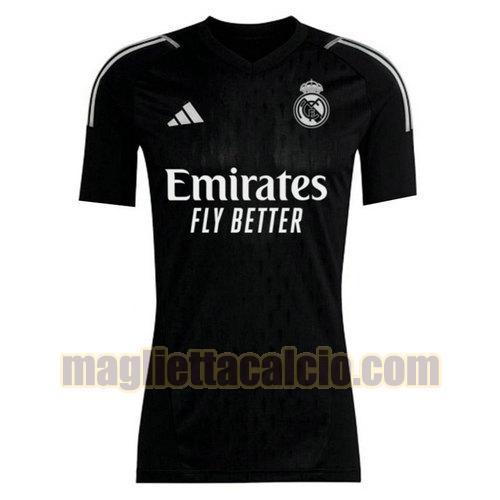 maglia portiere real madrid uomo nero 2023-2024