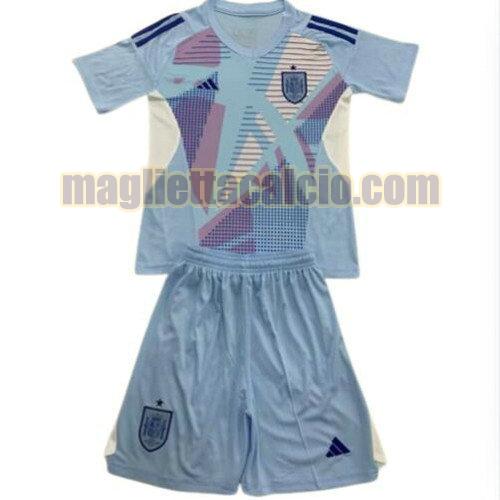 maglia portiere spagna bambino light blue 2024-2025