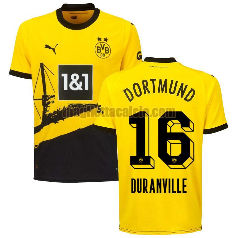 maglia prima duranville 16 borussia dortmund uomo 2023-2024