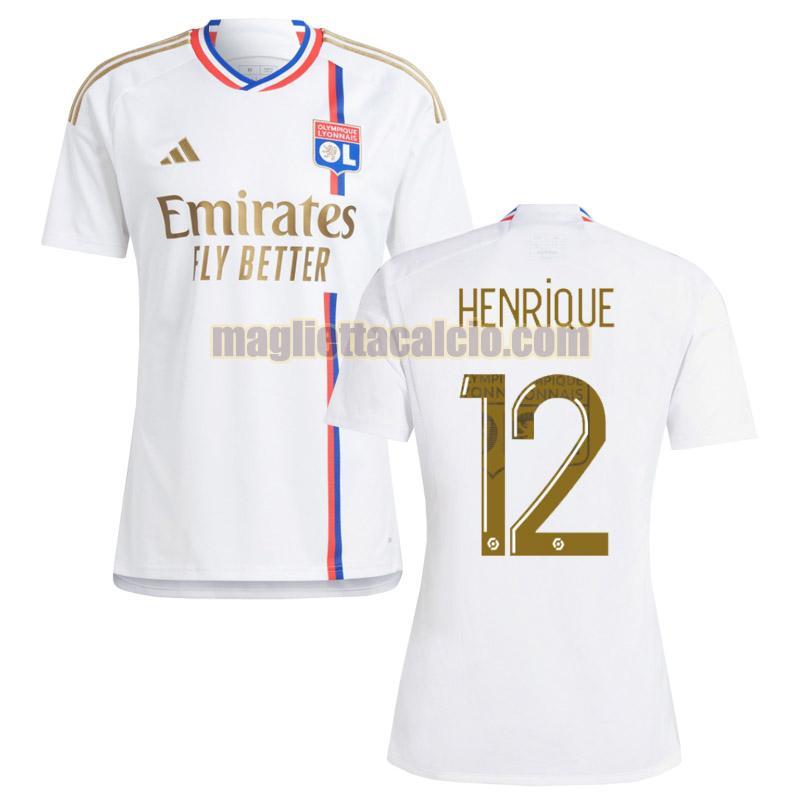 maglia prima henrique 12 olympique lyon uomo 2023-2024