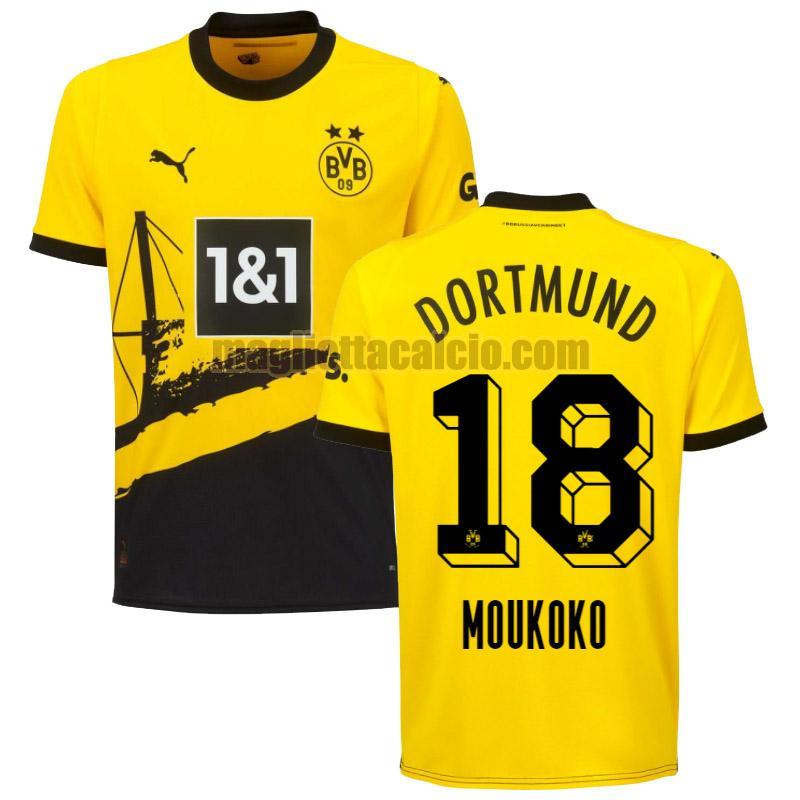 maglia prima moukoko 18 borussia dortmund uomo 2023-2024
