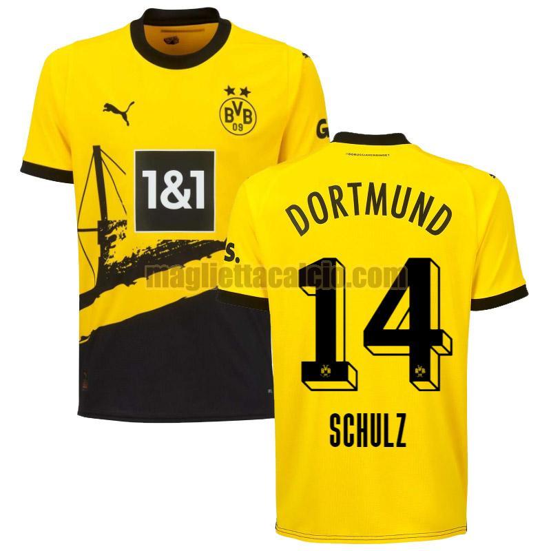 maglia prima schulz 14 borussia dortmund uomo 2023-2024