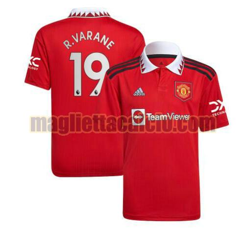 maglia r. varane 19 manchester united uomo prima 2022-2023