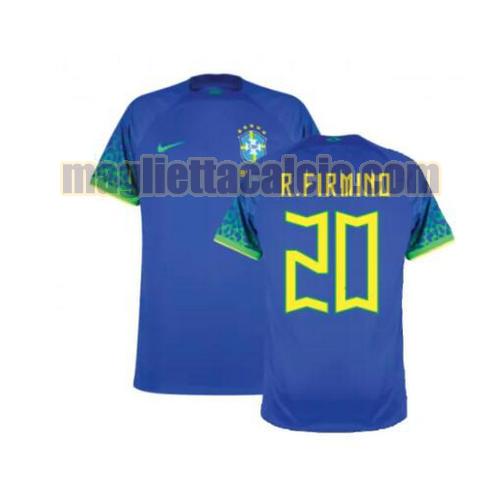 maglia r.firmino 20 brasile uomo seconda 2022