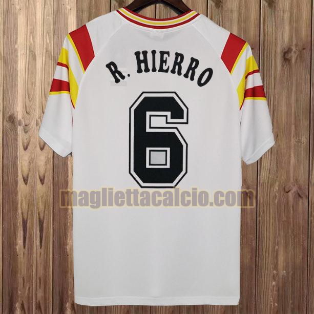 maglia r.hierro 6 spagna bianca terza 2002