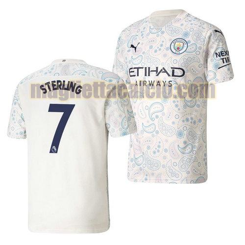 maglia raheem sterling 7 manchester city uomo terza 2020-2021