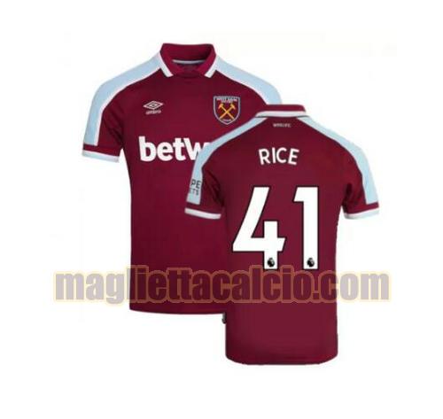 maglia rice 41 west ham united uomo prima 2021-2022