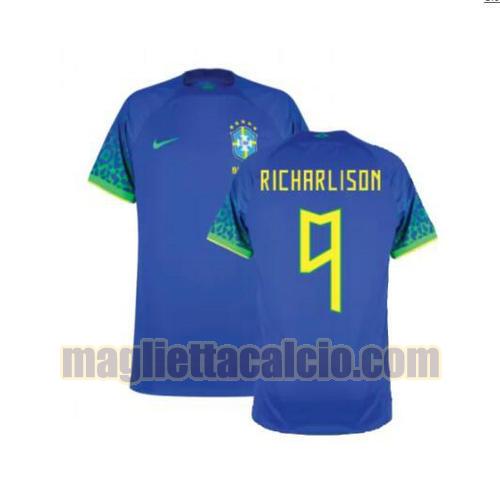 maglia richarlison 9 brasile uomo seconda 2022