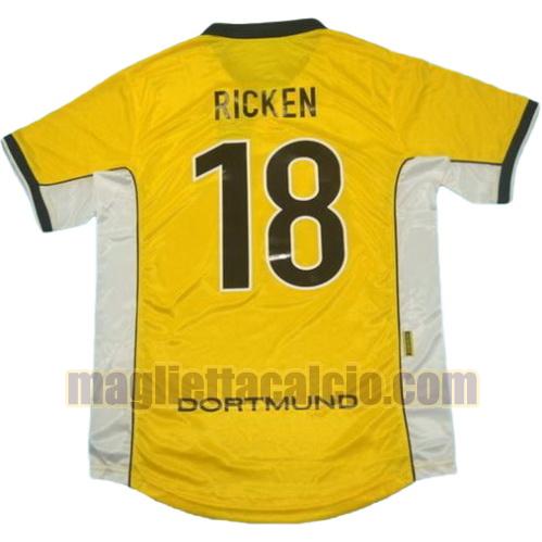 maglia ricken 18 borussia dortmund uomo prima divisa 1998