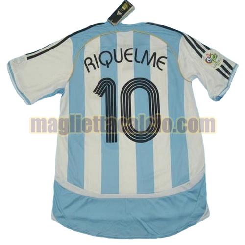 maglia riquelme 10 argentina uomo prima divisa coppa del mondo 2006