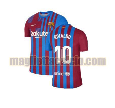 maglia rivaldo 10 barcellona uomo prima 2021-2022
