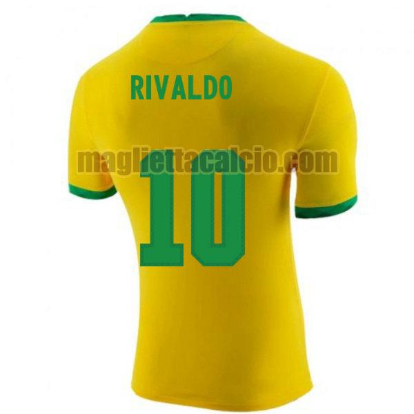 maglia rivaldo 10 brasile uomo prima 2020-2021