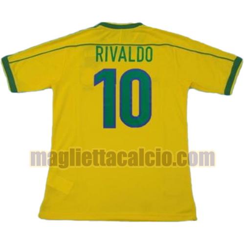 maglia rivaldo 10 brasile uomo prima divisa coppa del mondo 1998