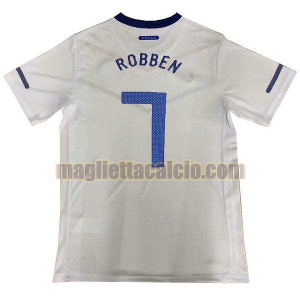 maglia robben 7 olanda bianco seconda 2010